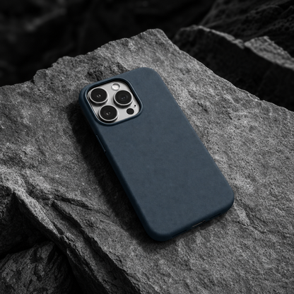 Leather iPhone Case | Navy