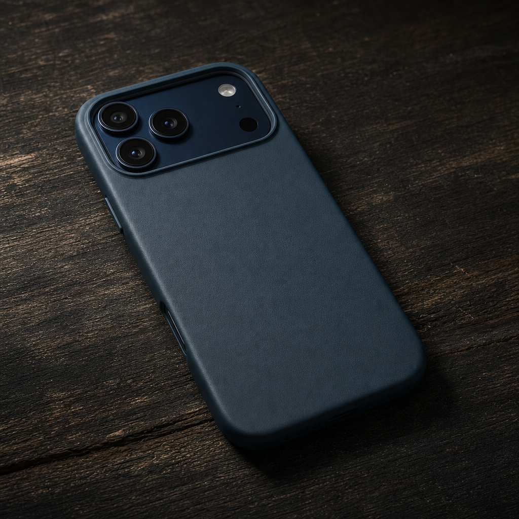 Leather iPhone Case | Navy