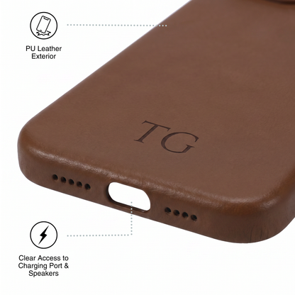 Brown Forge iPhone Case | Personalized Initials