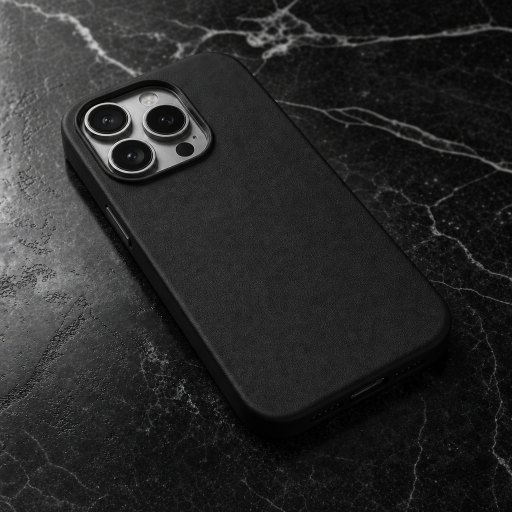 Leather iPhone Case | Black