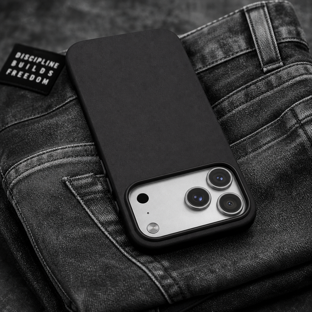Leather iPhone Case | Black