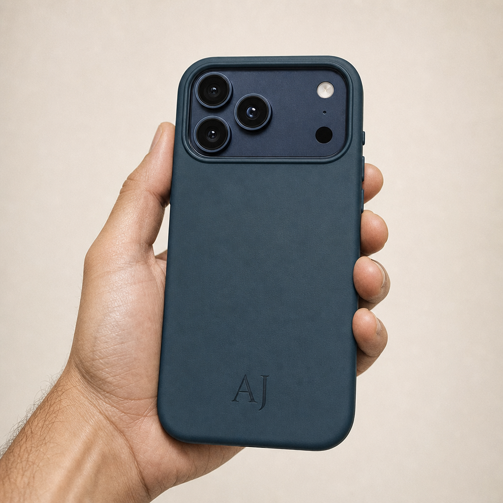 Navy Forge iPhone Case | Personalized Initials