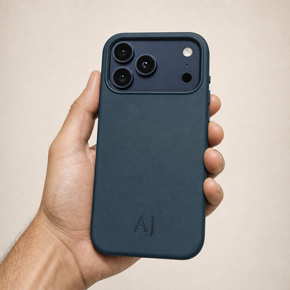Navy Forge iPhone Case | Personalized Initials