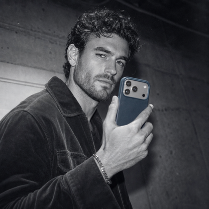 Leather iPhone Case | Navy