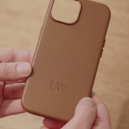 Brown Forge iPhone Case | Personalized Initials